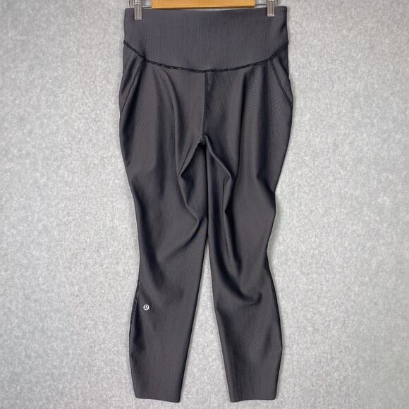 Lululemon Base Pace High-Rise Tight 25" Women's Size 10 in Two-Tone Ribbed - Picture 4 of 10